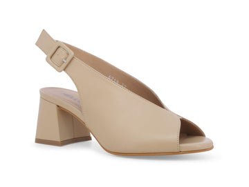 Melluso Sandal Made in Italy with Wide Heel Leather Upper