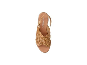 Valleverde Sandali Donna in Corda Intrecciata e Pelle con Zeppa