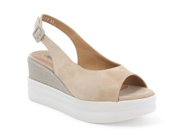 Melluso Casual Chic Wedge Sandals with Suede upper