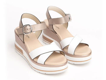 NeroGiardini Sandals with Strap and Wedge Leather Upper
