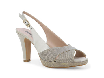 Melluso Donna Sandali Eleganti Made in Italy in Tessuto