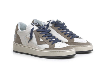 4B12 Kyle Men's Shoes Made in Italy Maxi Logo Leather Upper