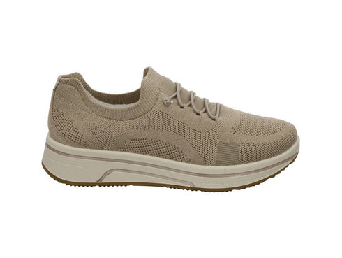 Ara Sapporo 3.0 Scarpe Donna Stringate Comfort Tomaia Stretch Beige 27530-08