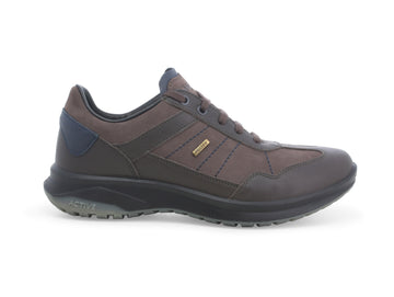 Melluso Scarpe Uomo Lacci Basse Impermeabili in Pelle Marrone U15487D-226969