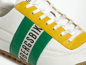 Bikkembergs Men's Soccer Shoes White, Green and Yellow