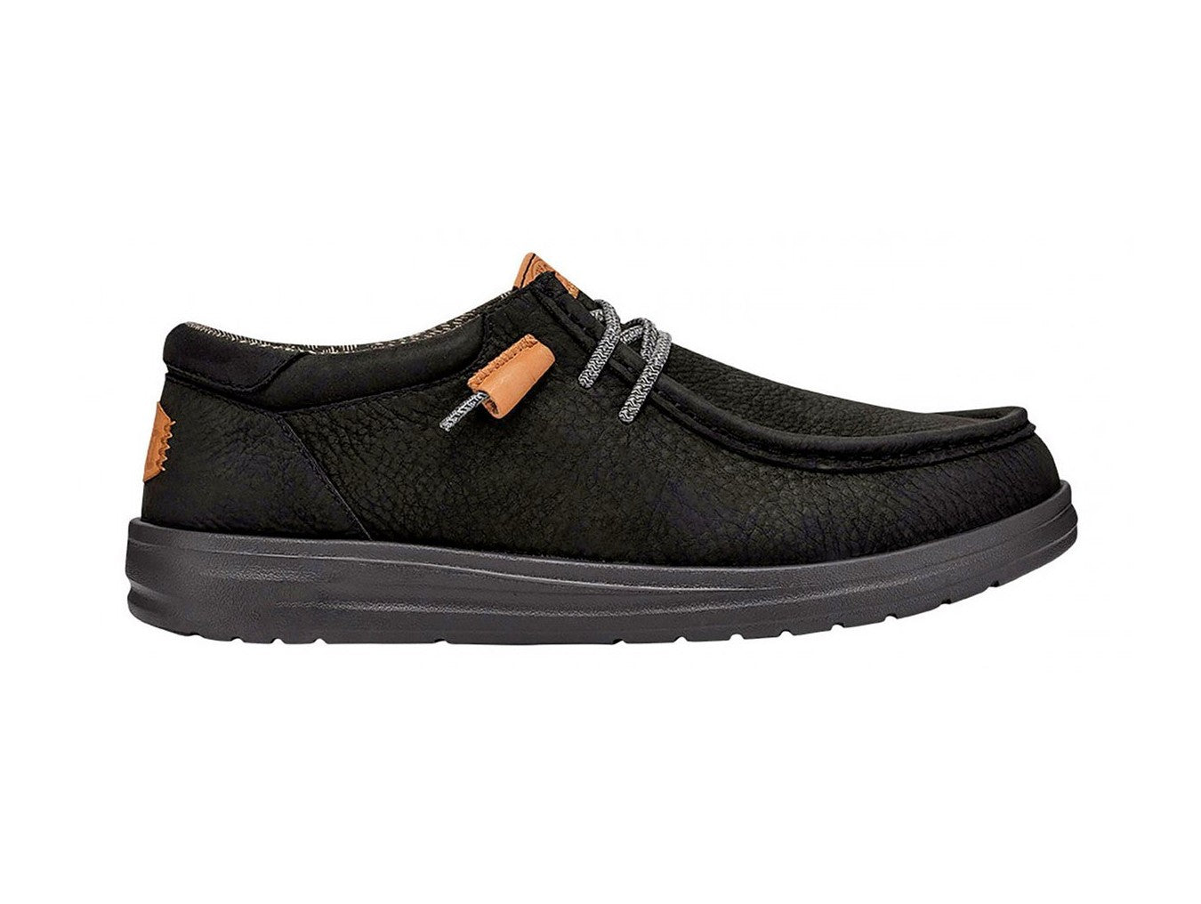Hey Dude Wally Grip Men's Winter Shoe Craft Leather Black