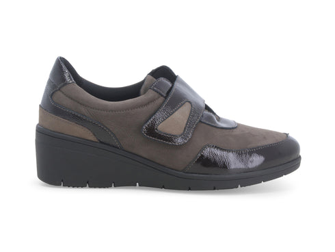 Melluso Comfort Slip-on Strappy Shoes Wedge Suede Upper