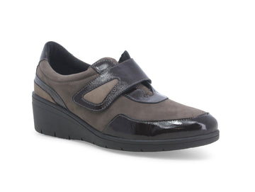 Melluso Comfort Slip-on Strappy Shoes Wedge Suede Upper
