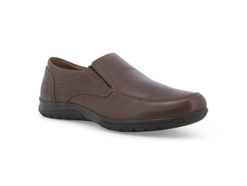Melluso Men's Comfortable Summer Slip-on Shoes Leather Upper