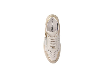 Valleverde Sneaker Donna in Pelle Panna e Suede Taupe