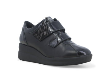 Melluso Comfort Wedge Shoes 2 Straps Leather Upper