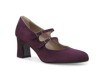 Melluso Comfortable Elegant Pumps 2 Straps Upper Suede