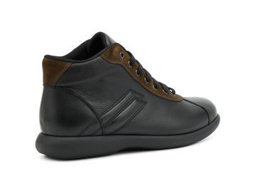 Frau Men's Comfort Two-Tone Ankle Boot in Leather and Suede