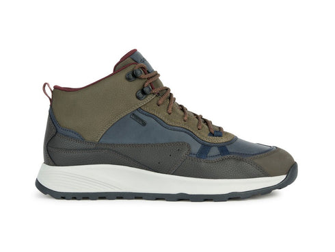Geox Uomo Scarponcini Invernali Terrestre Amphibiox in Pelle Marrone U36EZA