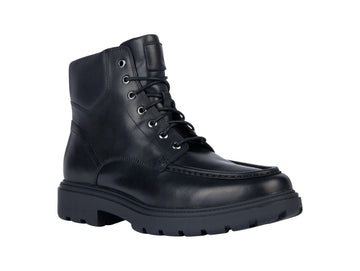 Geox Spherica Winter Boots with Laces and Zip Leather Upper