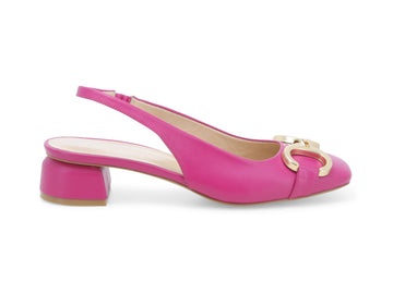 Melluso Slingback Comodo Elegante Estivo tomaia Pelle Fuxia K59002-223341