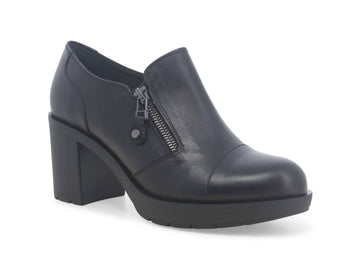 Melluso Winter heeled Zipper Shoes Leather Upper