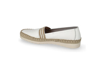 Valleverde Women's White Upper Leather Slip-on Shoe