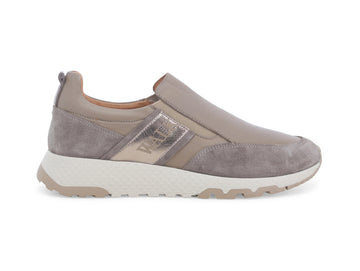 Melluso Sneakers Slip-on Donna Tomaia Pelle Camoscio Beige Taupe -K59101-231689