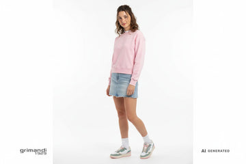 Outfit Femminile Rosa Coordinato - AI-Generated Model