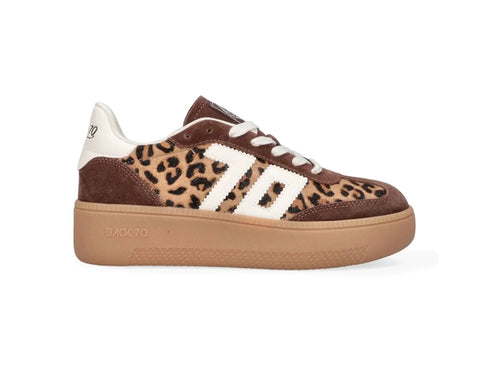 Back 70 Sneakers Donna XXL Platform Fur Leo Cuoio 108055