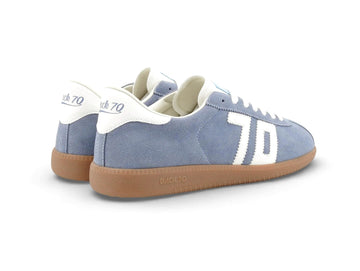 Back 70 Shelly Men's Suede Light Blue Honey Sole Sneaker