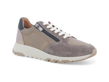 Melluso Sneakers with Zipper Leather Suede Upper