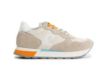 CafèNoir Donna Sneakers Primavera Estate Camoscio Tessuto Beige C1DB6031-M008