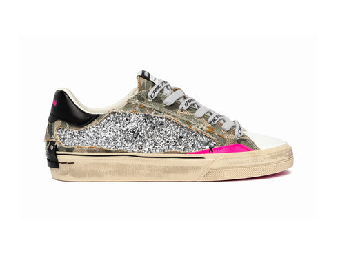 Crime London Sneaker Donna Deconstructed Camo Stardust