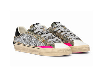 Crime London Sneaker Donna Deconstructed Camo Stardust