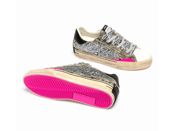 Crime London Sneaker Donna Deconstructed Camo Stardust