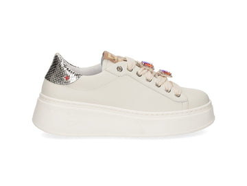 Gio+ Scarpe Gioiello Farfalla Primavera Estate Tomaia Pelle Milk Avorio -pia140a