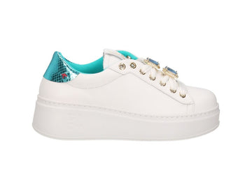 Gio+ Sneakers PIA252A Made in Italy Gioiello Tartaruga Tomaia Pelle Bianca 252A