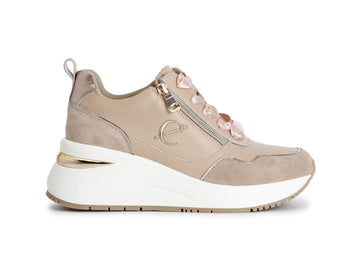 CafèNoir Sneakers Donna Perfette per Ogni Giorno Tomaia Pelle Beige C1DN1184-M059