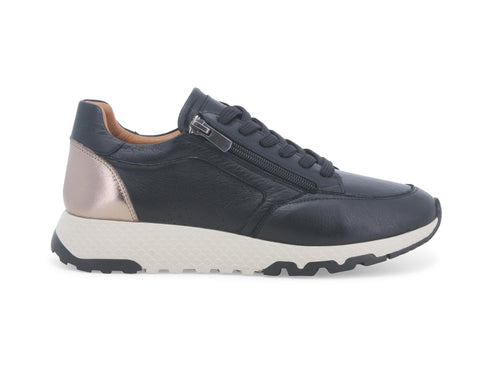 Melluso Sneakers Donna con Cerniera Lampo Tomaia Pelle Nera K59100-231686