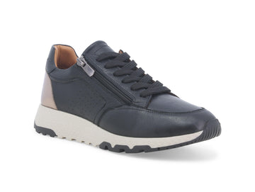 Melluso Women's Sneakers with Zipper Leather Upper