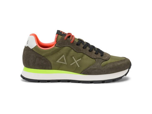 SUN68 Sneakers Uomo Tom Fluo Verde Militare 36102