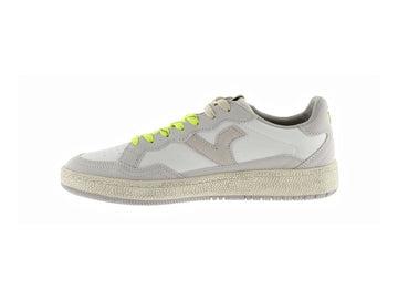 Victoria Sneaker Uomo Smash Sport Vintage Bianco e Fluo
