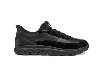 Geox Sneaker Uomo Spherica Plus in Pelle e Camoscio Nero u56mpa