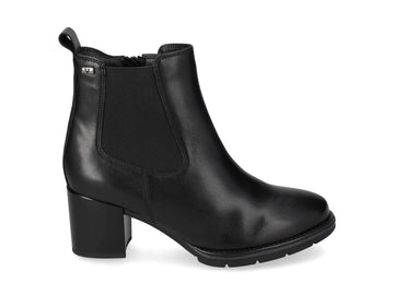 Valleverde Stivaletti Donna in Pelle Nera con Tacco 6 cm 17201