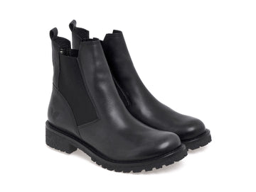 Felmini Donna Stivaletti Chelsea Tacco Basso Tomaia Pelle