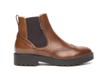 NeroGiardini Stivaletti Invernali Donna Chelsea Boots in Pelle Cuoio I411452D-400
