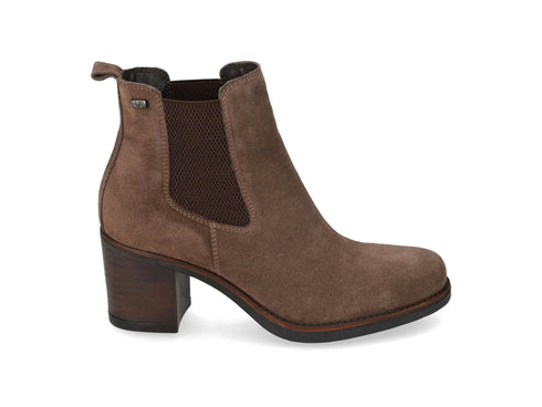 Valleverde Stivaletti Donna Chelsea in Camoscio Tortora 47630