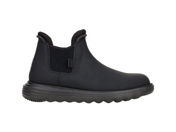 Hey Dude Donna Stivaletti Autunno Inverno Branson Tomaia Pelle Nera 42659-001