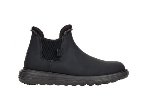 Hey Dude Donna Stivaletti Autunno Inverno Branson Tomaia Pelle Nera 42659-001