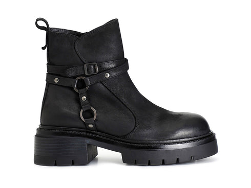 CafèNoir Stivaletti Donna: Design di Tendenza e Pelle Nabuk Nera C1FB7005-N001