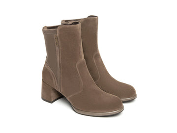 NeroGiardini Women's Ankle Boots in Suede and Stretch Fabric
