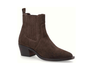 Frau Women's Western Boots in Dark Brown Suede