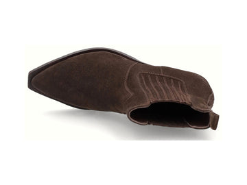 Frau Women's Western Boots in Dark Brown Suede