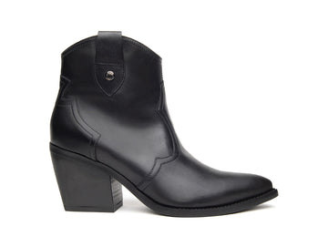 NeroGiardini Stivaletti Texani Donna in Pelle Nera con Tacco I013273D-100